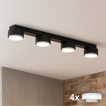Brilagi - LED RGB+CCT Stmievateľné bodové svietidlo MONO 4xGX53/14W/230V 2700-6500K Wi-Fi Tuya čierna