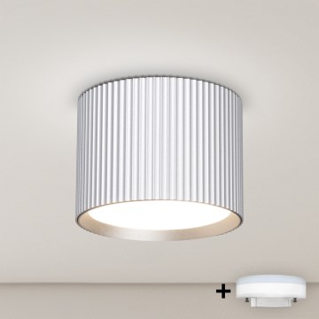 Brilagi - LED RGB+CCT Stmievateľné bodové svietidlo STRIPY 1xGX53/14W/230V 2700-6500K Wi-Fi Tuya strieborná