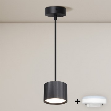 Brilagi - LED RGB+CCT stmievateľný luster na lanku STRIPY 1xGX53/14W/230V 2700-6500K Wi-Fi Tuya čierny
