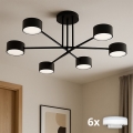 Brilagi - LED RGB+CCT stmievateľný prisadený luster MONO 6xGX53/14W/230V 2700-6500K Wi-Fi Tuya čierna