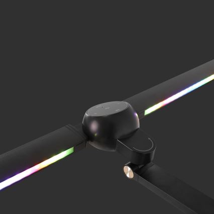 BRILAGI - LED RGBTW stmievateľná dotyková stolná lampa s klipom VARIO LED/18W/230V 3000-6500K CRI 96 čierna