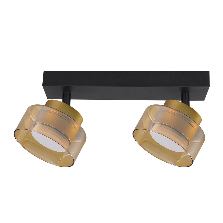 Brilagi - LED RGB+CCT Stmievateľné bodové svietidlo AURA LUX 2xGX53/14W/230V 2700-6500K Wi-Fi Tuya čierna/zlatá