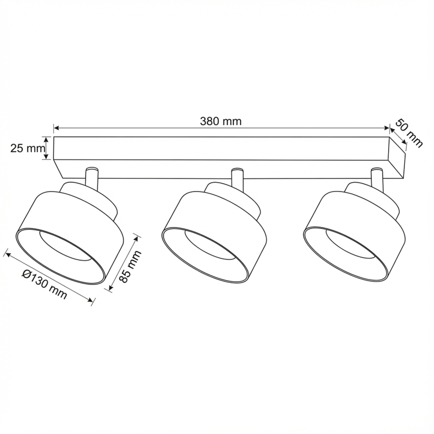 Brilagi - LED RGB+CCT Stmievateľné bodové svietidlo AURA LUX 3xGX53/14W/230V 2700-6500K Wi-Fi Tuya čierna/zlatá