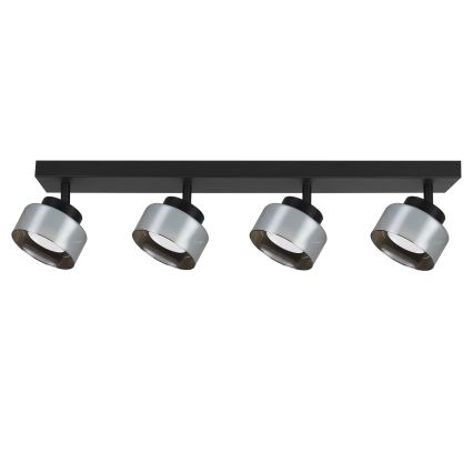 Brilagi - LED RGB+CCT Stmievateľné bodové svietidlo AURA LUX 4xGX53/14W/230V 2700-6500K Wi-Fi Tuya čierna/dymová