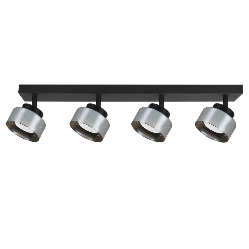 Brilagi - LED RGB+CCT Stmievateľné bodové svietidlo AURA LUX 4xGX53/14W/230V 2700-6500K Wi-Fi Tuya čierna/dymová