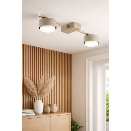 Brilagi - LED RGB+CCT Stmievateľné bodové svietidlo MONO 2xGX53/14W/230V 2700–6500K Wi‑Fi Tuya béžová