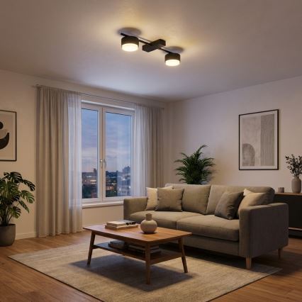 Brilagi - LED RGB+CCT Stmievateľné bodové svietidlo MONO 2xGX53/14W/230V 2700-6500K Wi-Fi Tuya čierna