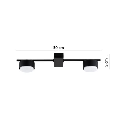 Brilagi - LED RGB+CCT Stmievateľné bodové svietidlo MONO 2xGX53/14W/230V 2700-6500K Wi-Fi Tuya čierna