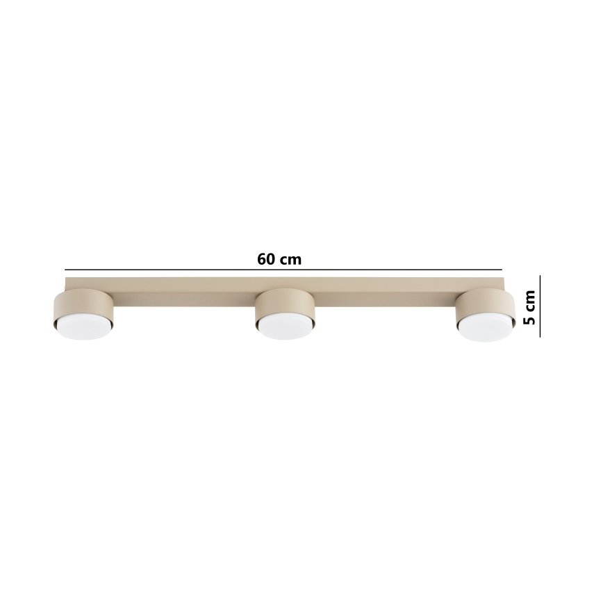 BRILAGI - LED RGB+CCT Stmievateľné bodové svietidlo MONO 3xGX53/14W/230V 2700-6500K Wi-Fi Tuya béžové
