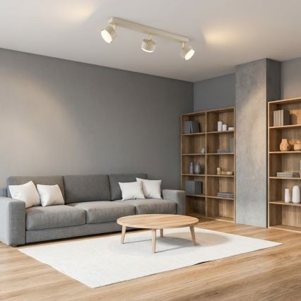 Brilagi - LED RGB+CCT stmievateľné bodové svietidlo MONO 3xGX53/14W/230V 2700-6500K Wi-Fi Tuya béžová