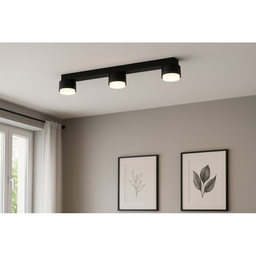 Brilagi - LED RGB+CCT Stmievateľné bodové svietidlo MONO 3xGX53/14W/230V 2700-6500K Wi-Fi Tuya čierna