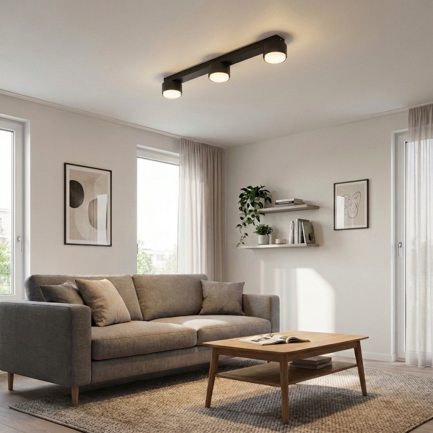 Brilagi - LED RGB+CCT Stmievateľné bodové svietidlo MONO 3xGX53/14W/230V 2700-6500K Wi-Fi Tuya čierna