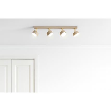 Brilagi - LED RGB+CCT stmievateľné bodové svietidlo MONO 4xGX53/14W/230V 2700-6500K Wi-Fi Tuya béžové
