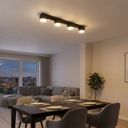 Brilagi - LED RGB+CCT Stmievateľné bodové svietidlo MONO 4xGX53/14W/230V 2700-6500K Wi-Fi Tuya čierna