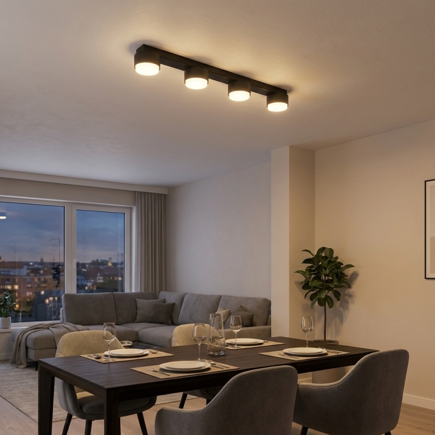 Brilagi - LED RGB+CCT Stmievateľné bodové svietidlo MONO 4xGX53/14W/230V 2700-6500K Wi-Fi Tuya čierna