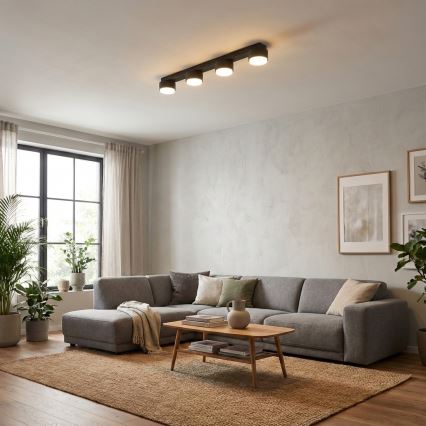 Brilagi - LED RGB+CCT Stmievateľné bodové svietidlo MONO 4xGX53/14W/230V 2700-6500K Wi-Fi Tuya čierna