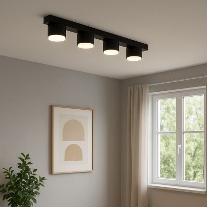Brilagi - LED RGB+CCT Stmievateľné bodové svietidlo MONO 4xGX53/14W/230V 2700-6500K Wi-Fi Tuya čierna