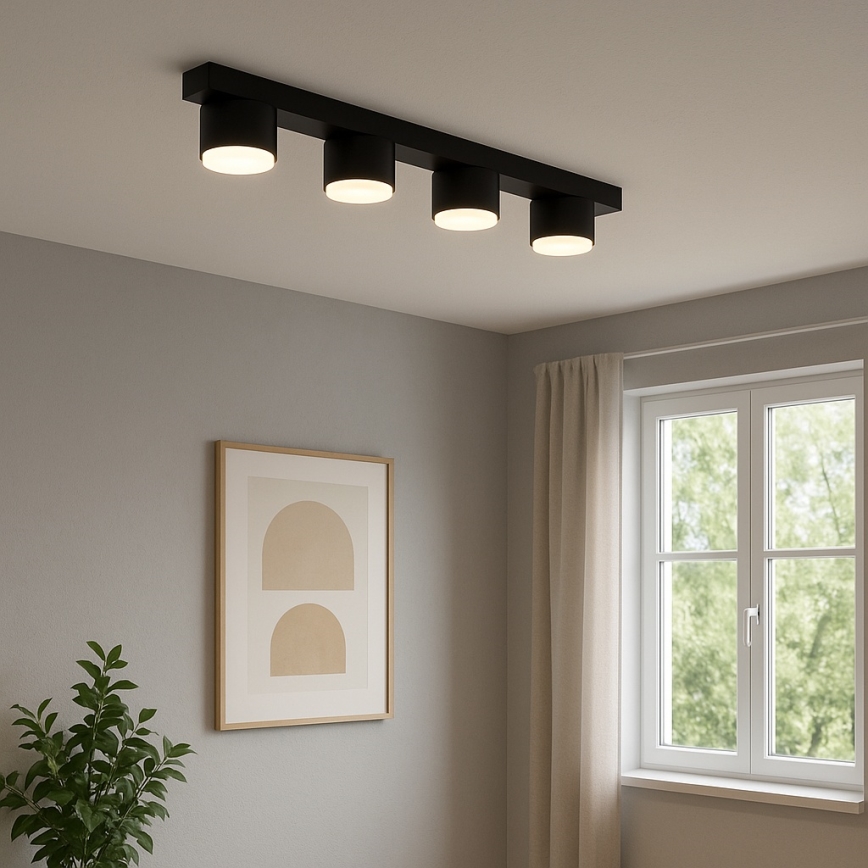 Brilagi - LED RGB+CCT Stmievateľné bodové svietidlo MONO 4xGX53/14W/230V 2700-6500K Wi-Fi Tuya čierna