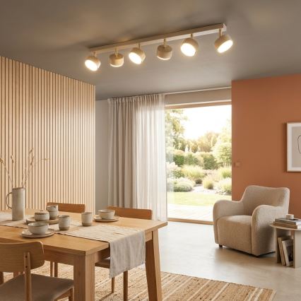 Brilagi - LED RGB+CCT stlmiteľné bodové svietidlo MONO 6xGX53/14W/230V 2700-6500K Wi-Fi Tuya béžová/zlatá