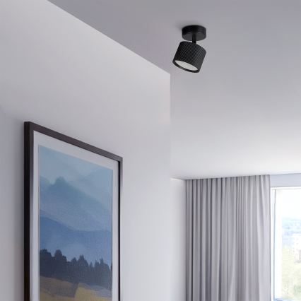 BRILAGI - LED RGB+CCT stmievateľné bodové svietidlo STRIPY 1xGX53/14W/230V pr. 82 mm 2700-6500K Wi-Fi Tuya čierne