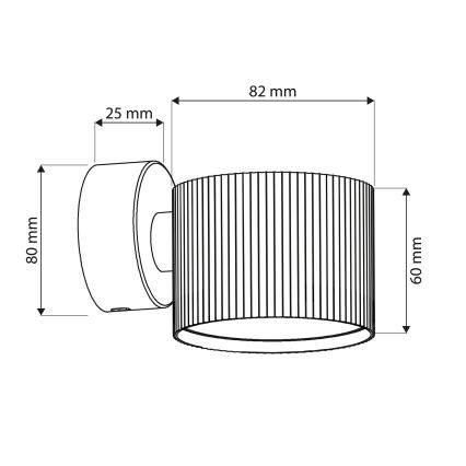 Brilagi - LED RGB+CCT stmievateľné nástenné bodové svietidlo STRIPY 1xGX53/14W/230V 2700-6500K Wi-Fi Tuya čierne