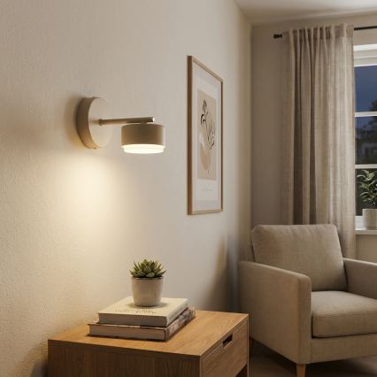 Brilagi - LED RGB+CCT stlmiteľná nástenná lampa MONO 1xGX53/14W/230V 2700-6500K Wi-Fi Tuya béžová