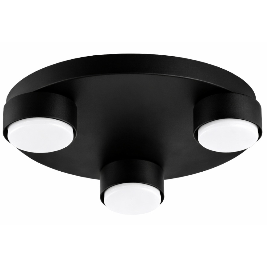BRILAGI - LED RGB+CCT Stmievateľné stropné svietidlo MONO 3xGX53/14W/230V 2700-6500K Wi-Fi Tuya priemer 30 cm čierna
