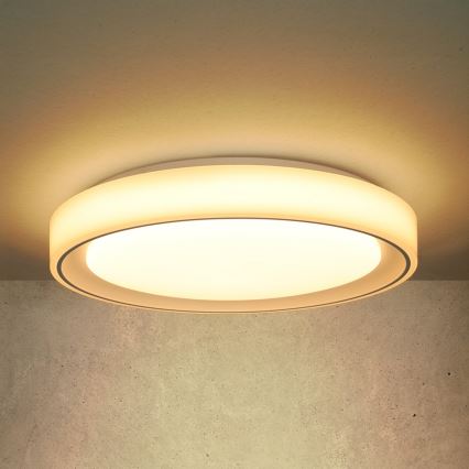 Brilagi - LED RGB Stmievateľné stropné svietidlo FLOCO LED/30W/230V 3000-6500K Wi-Fi Tuya + LED/6W + diaľkové ovládanie