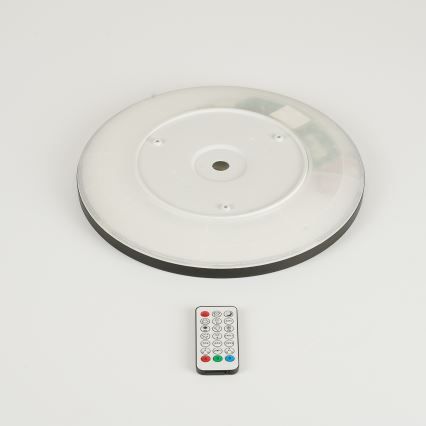 Brilagi - LED RGBW Stmievateľné stropné svietidlo ULTRA SLIM LED/18W/230V 2700-6500K pr. 30 cm čierna + diaľkové ovládanie