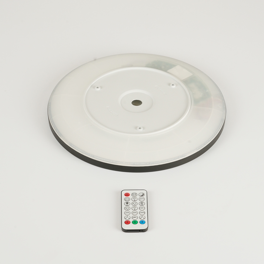 Brilagi - LED RGBW Stmievateľné stropné svietidlo ULTRA SLIM LED/18W/230V 2700-6500K pr. 30 cm čierna + diaľkové ovládanie