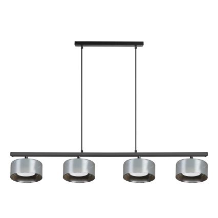 Brilagi - LED RGB+CCT Stmievateľný závesný luster AURA LUX 4xGX53/14W/230V 2700-6500K Wi-Fi Tuya čierna/dymová