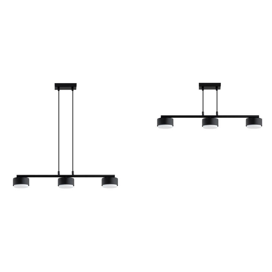 BRILAGI - LED RGB+CCT Stmievateľný luster na lane MONO 3xGX53/14W/230V 2700-6500K Wi-Fi Tuya čierna