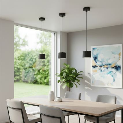Brilagi - LED RGB+CCT stmievateľný luster na lanku STRIPY 1xGX53/14W/230V 2700-6500K Wi-Fi Tuya čierny