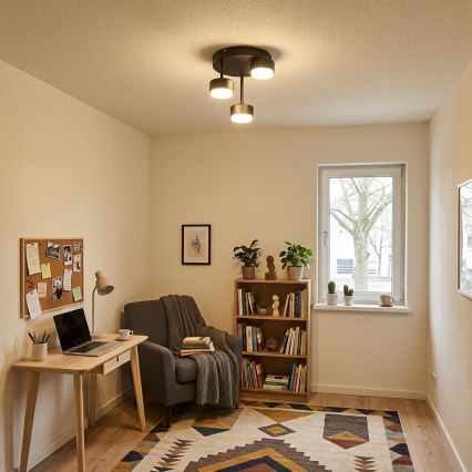 BRILAGI - LED RBG+CCT Stmievateľný prisadený luster MONO 3xGX53/14W/230V 2700-6500K Wi-Fi Tuya čierna