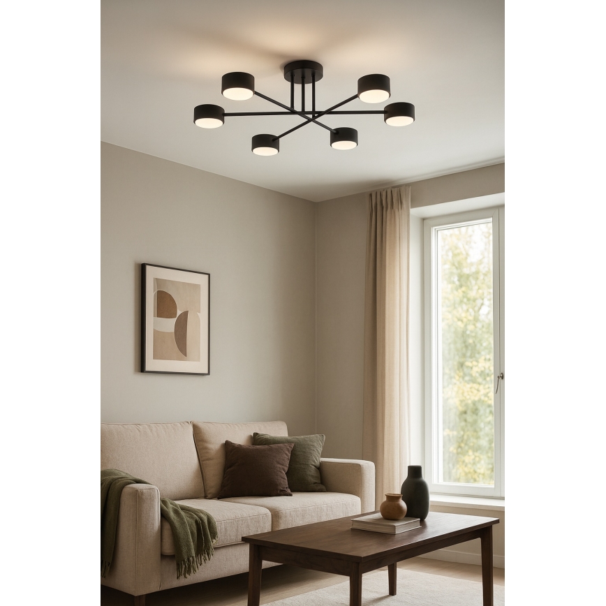 BRILAGI - LED RGB+CCT stmievateľný prisadený luster MONO 6xGX53/14W/230V 2700-6500K Wi-Fi Tuya čierna