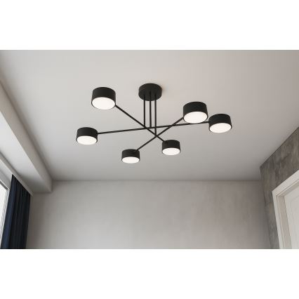 BRILAGI - LED RGB+CCT stmievateľný prisadený luster MONO 6xGX53/14W/230V 2700-6500K Wi-Fi Tuya čierna