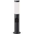 Brilagi - LED RGBW stlmiteľná vonkajšia lampa so zásuvkou ELIA 1xE27/6,5W/230V 2700-6500K IP44 Wi-Fi 50 cm antracit