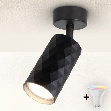 Brilagi - LED RGBW stlmiteľné bodové svietidlo SELE DIAMANT 1xGU10/6W/230V 3000K Wi-Fi čierne
