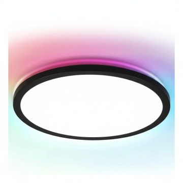Brilagi - LED RGBW Stmievačné stropné svietidlo VIBE LED/36W/230V 3000-6500K čierne + diaľkové ovládanie