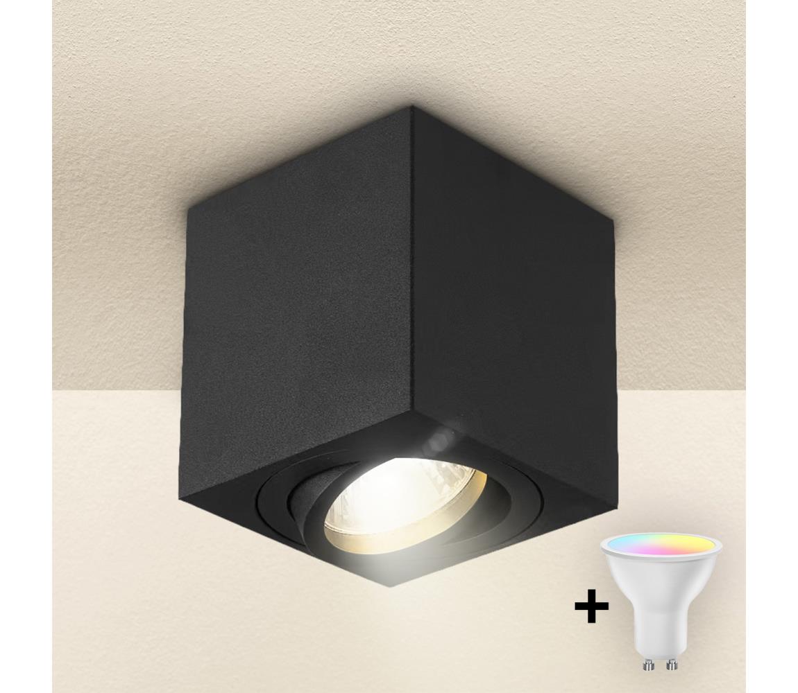 Brilagi - LED RGBW stmievané bodové svietidlo MIA 1xGU10/4,8W/230V 84x80 mm čierna BG0594+AI2382