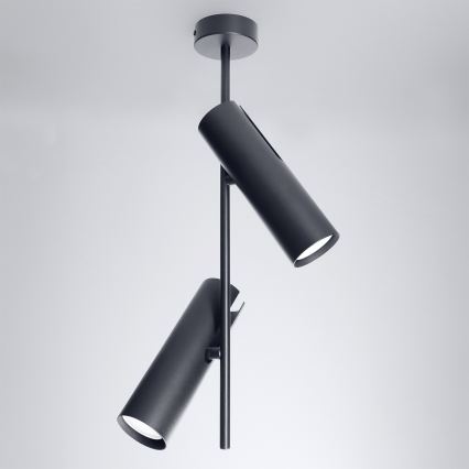 Brilagi - LED RGBW Stmievateľný luster na tyči BRANCH 2xGU10/6,5W/230V 2700-6500K čierny