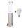 Brilagi - LED RGBW stmievateľná vonkajšia lampa 1xE27/15W/230V 2700-6500K IP44 40 cm matný chróm