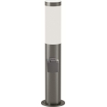 Brilagi - LED RGBW stmievateľná vonkajšia lampa so zásuvkou ELIA 1xE27/6,5W/230V 2700-6500K IP44 Wi-Fi 50 cm matný chróm