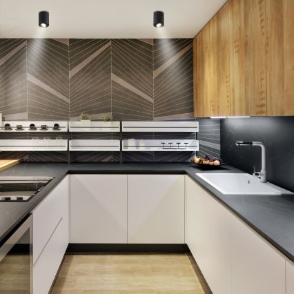 Brilagi - LED RGBW stmievateľné bodové svietidlo MIA 1xGU10/30W/230V 2700-6500K Wi-Fi 100x80 mm čierne