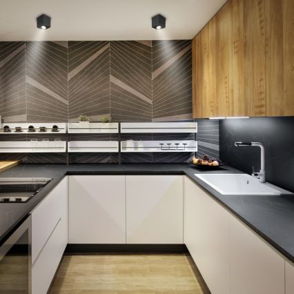 Brilagi - LED RGBW Stmievateľné bodové svietidlo MIA 1xGU10/30W/230V 2700-6500K Wi-Fi 84x80 mm čierna