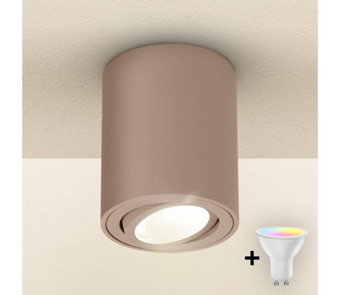 Brilagi - LED RGBW stmievateľné bodové svietidlo MIA 1xGU10/4,8W/230V 100x80 mm béžové BG2281+AI2382
