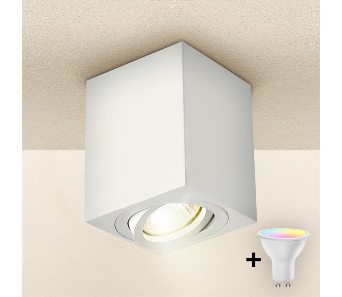 Brilagi - LED RGBW Stmievateľné bodové svietidlo MIA 1xGU10/4,8W/230V 100x80 mm biele BG0597+AI2382