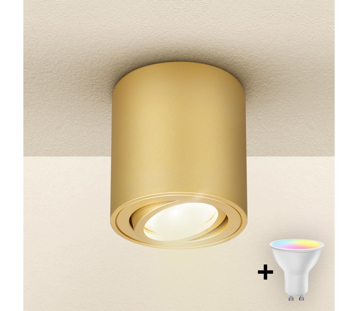 Brilagi - LED RGBW stmievateľné bodové svietidlo MIA 1xGU10/4,8W/230V 84x80 mm zlaté BG1033+AI2382