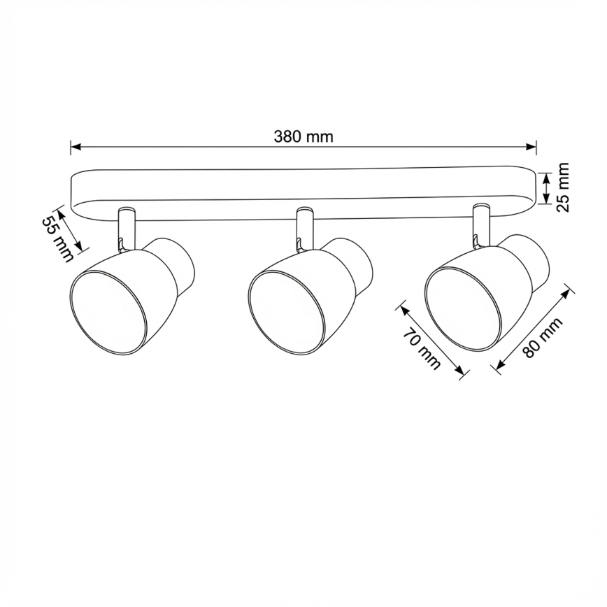 Brilagi - LED RGBW stmievateľné bodové svietidlo NUGGET 3xGU10/4,8W/230V čierna/zlatá