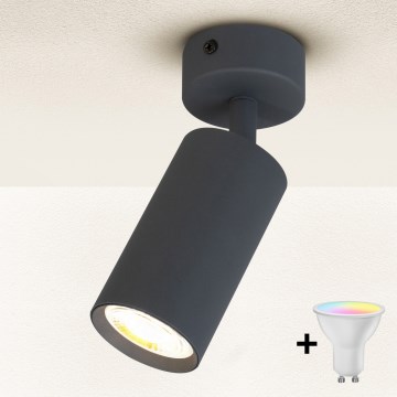 Brilagi - LED RGBW stmievateľné bodové svietidlo SELE 1xGU10/4,8W/230V 3000K antracit + diaľkové ovládanie